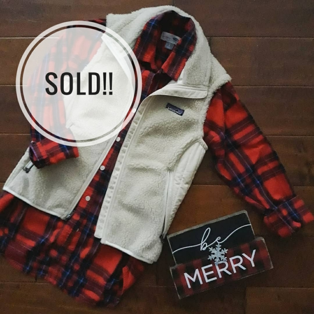 SOLD- Patagonia Classic Retro X Cream Sherpa Vest